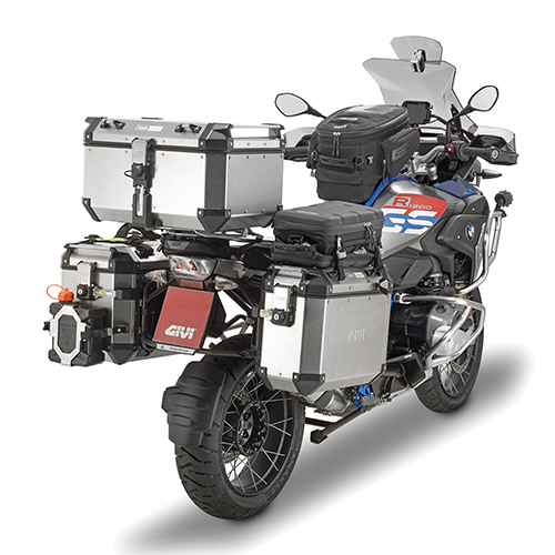 Trekker Outback 58 liter MONOKEY top case aluminum Givi