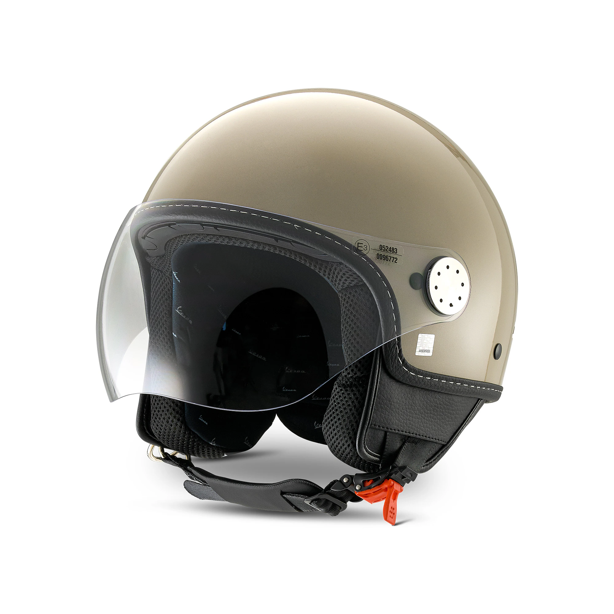 Vespa jet helmet Visor 4.0 beige avvolgente