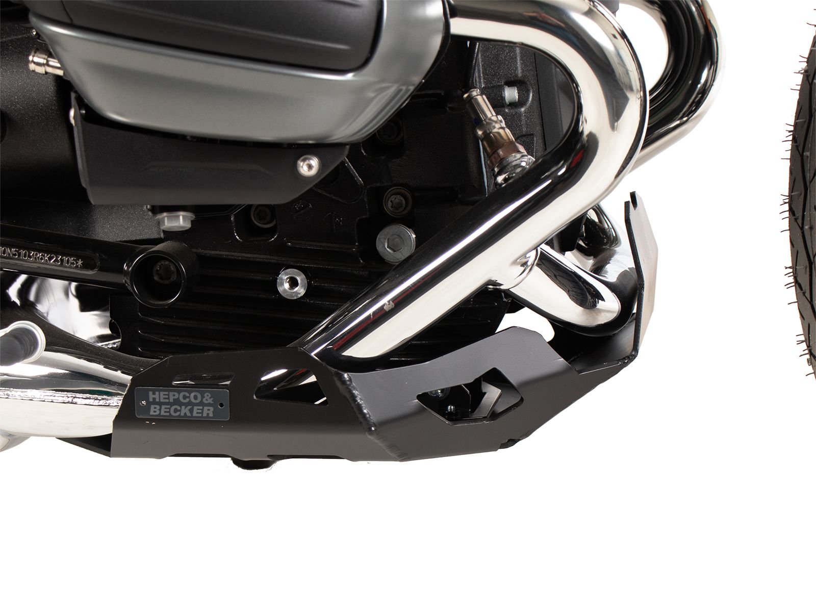 Engine protection plate black for BMW R 12 (24-) Hepco & Becker