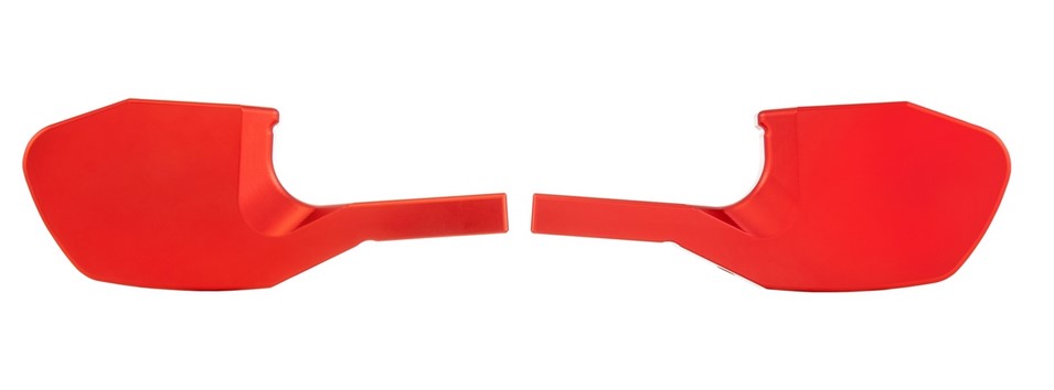 Footrest adapter pillion for Vespa GTS/GTS Super/GTV/GT 60/GT/GT L 125-300cc, red