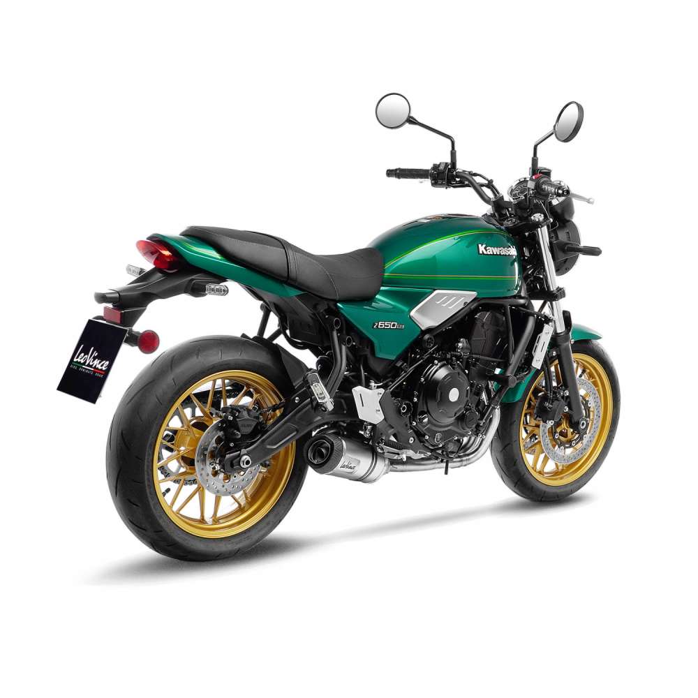 LeoVince complete system LV One Evo for Kawasaki Ninja /Versys /Z 650, silver, E-approval