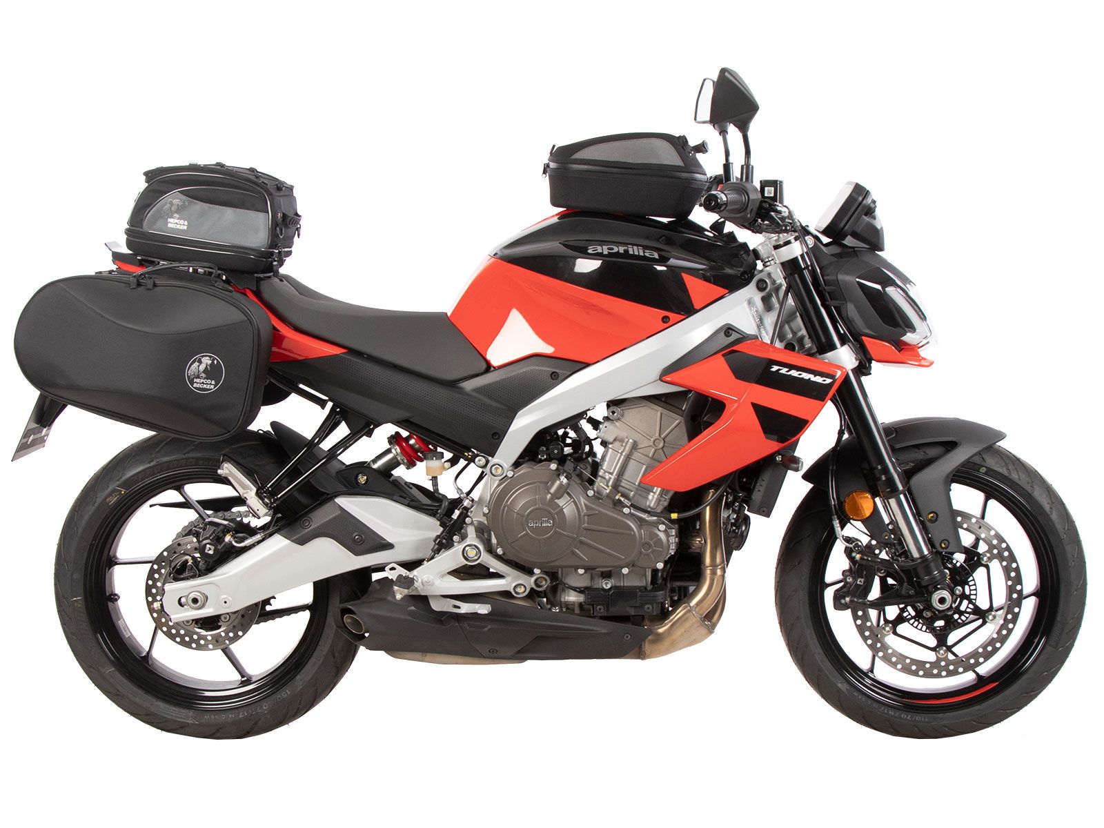 C-Bow side carrier black for Aprilia Tuono 457 (25- ) Hepco & Becker