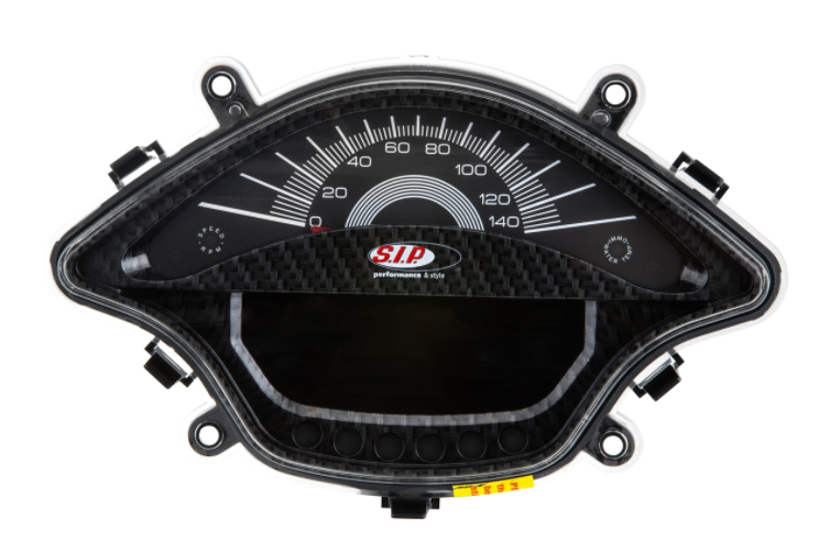 Tachometer / speedometer for Vespa Primavera / Sprint 50-150cc 2T/4T AC, carbonlook