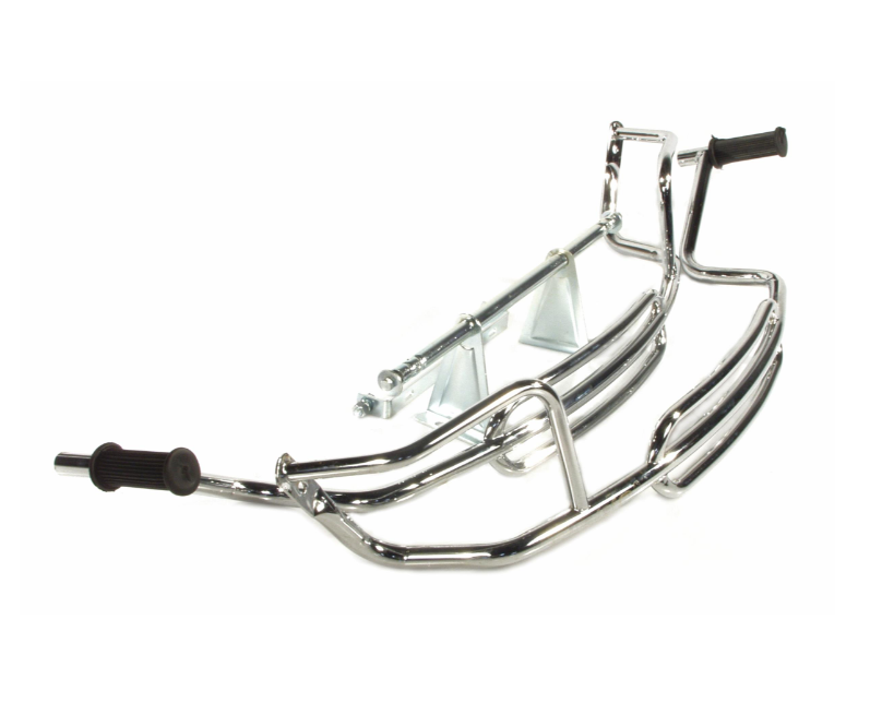 Crash bar side hood for Vespa PX 80-200cc, chrome