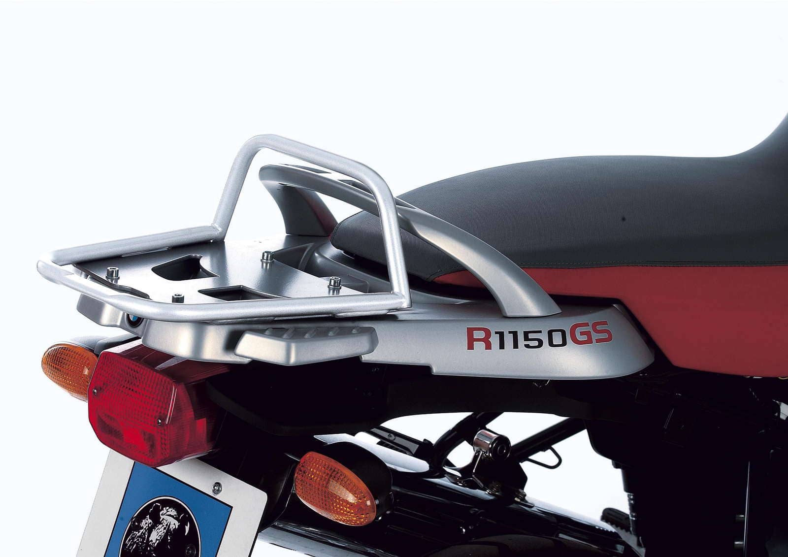 Tubular luggage rack top case carrier silver for BMW R 1150 GS Adventure (01-05) Hepco & Becker