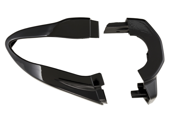 Cover switch unit, right/left, front/rear for Vespa Primavera/Sprint, black glossy