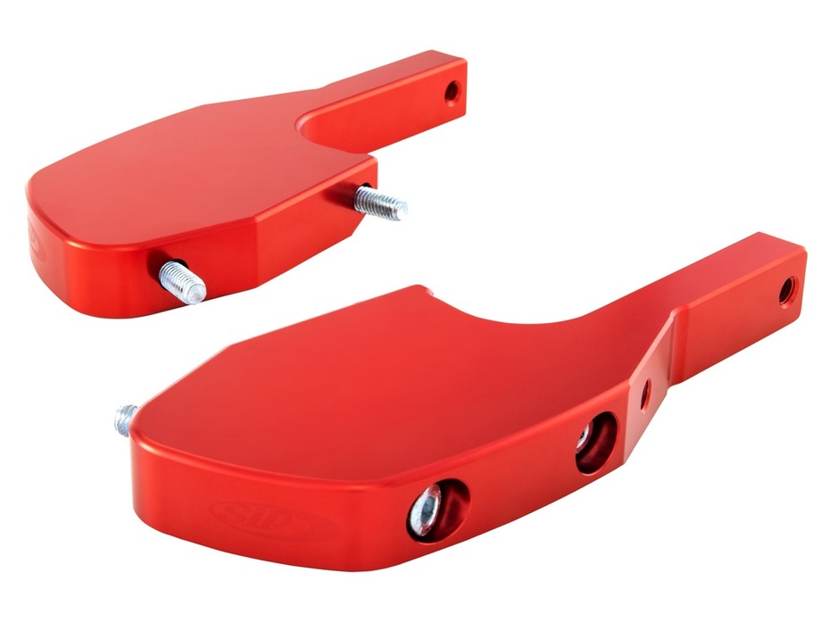 Footrest adapter pillion for Vespa GTS/GTS Super/GTV/GT 60/GT/GT L 125-300cc, red