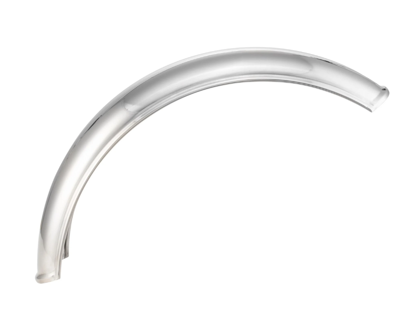 Mudguard Garelli without holder universal, for Vespa PX 80-200cc, stainless steel polished