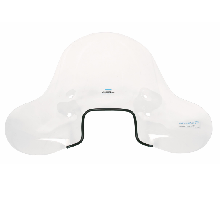 Windshield CUPPINI high for Vespa S 50-150cc, clear