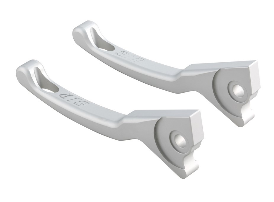 Sport lever set brake Shorty for Vespa, right and left, silver matt