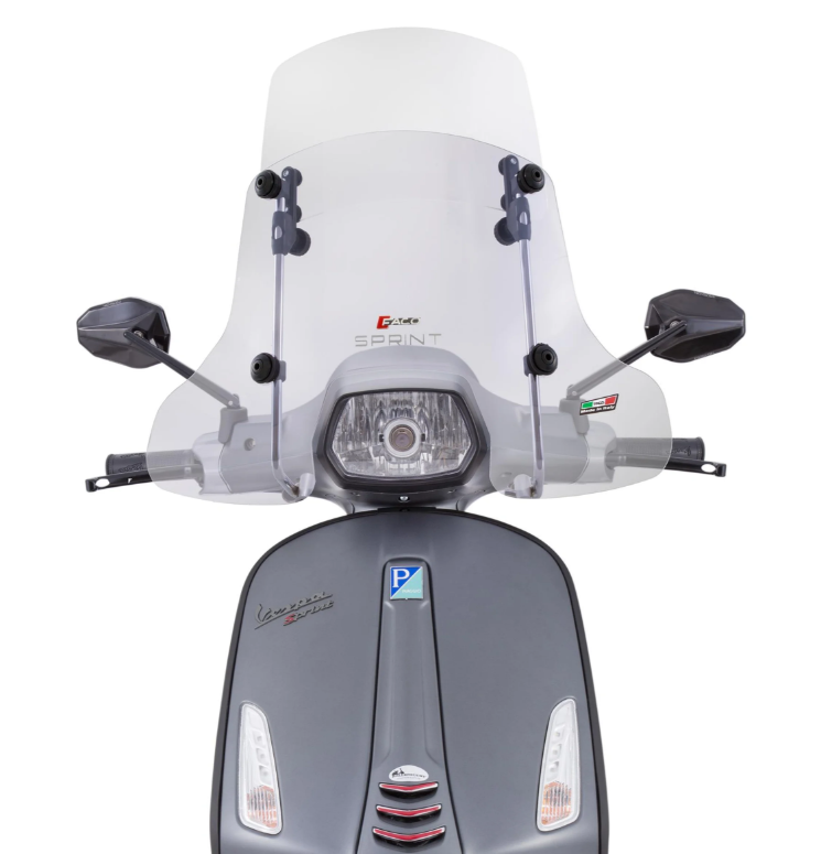 Windshield Faco "Twin-Screen" for Vespa Sprint - clear
