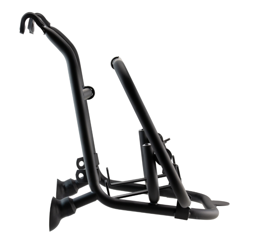 Luggage rack front for Vespa PX 80-200cc, foldable, black