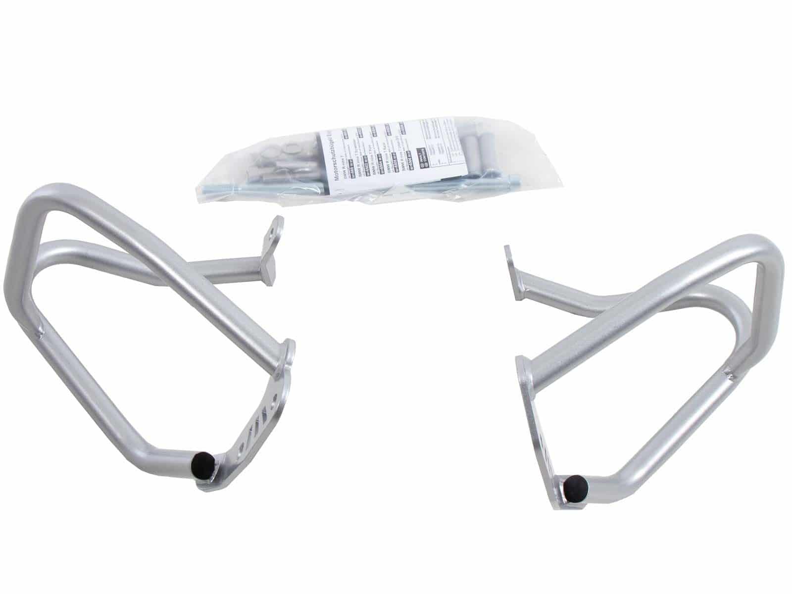 Engine guard silver for BMW R nineT Racer (17-23) Hepco & Becker