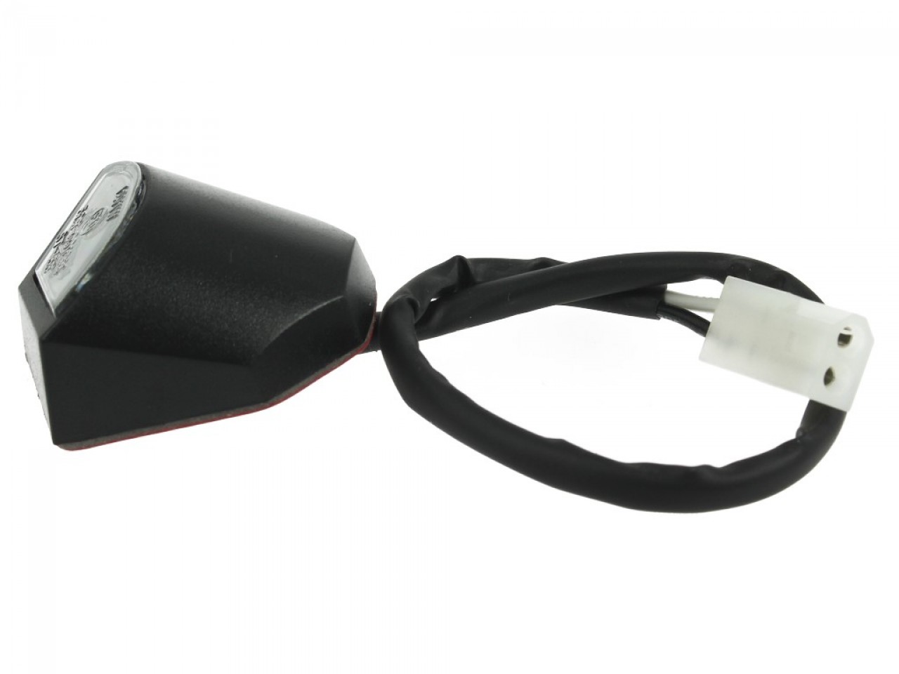 License plate light, adjustable