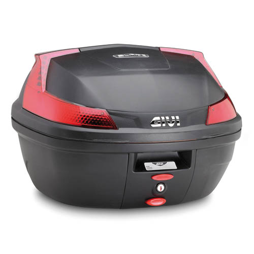 B37 BLADE MONOLOCK Topcase black with plate and red reflectors Givi