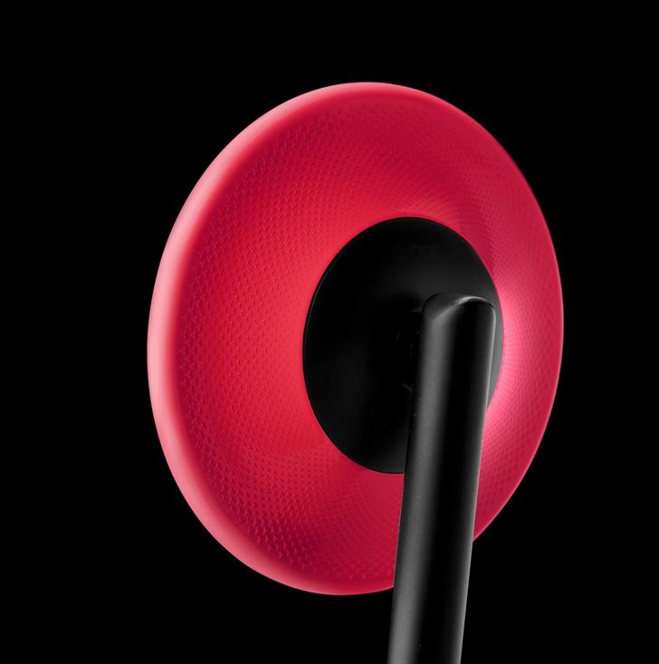 Handlebar end mirror RIZOMA E-POP left or right for Vespa, black/pink