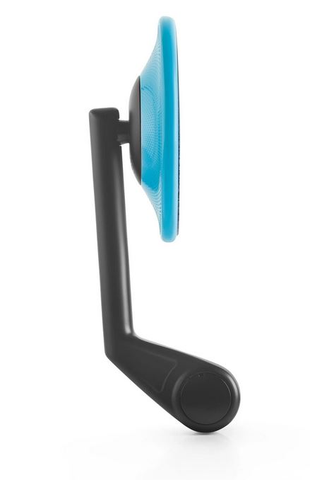 Handlebar end mirror RIZOMA E-POP for Vespa left or right, black/blue