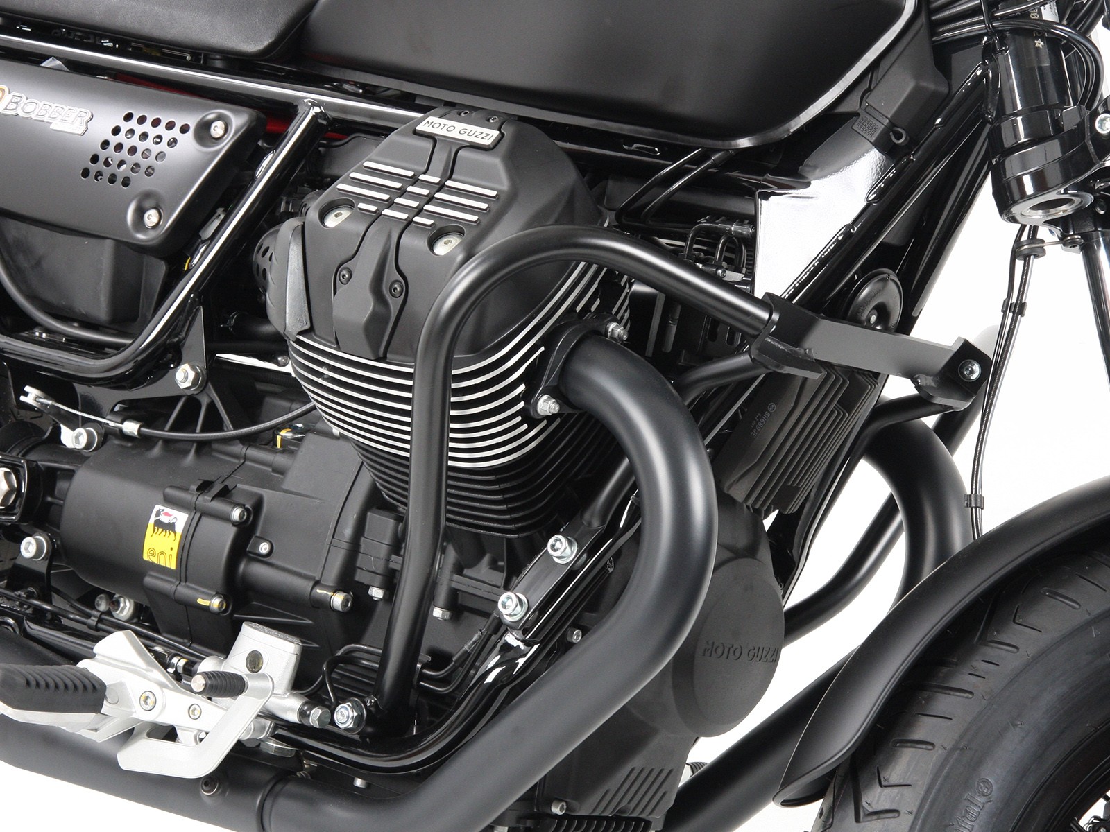 Engine guard chrome for V 9 Bobber (Bj.16-) / Bobber Sport (Bj.19-) Hepco & Becker