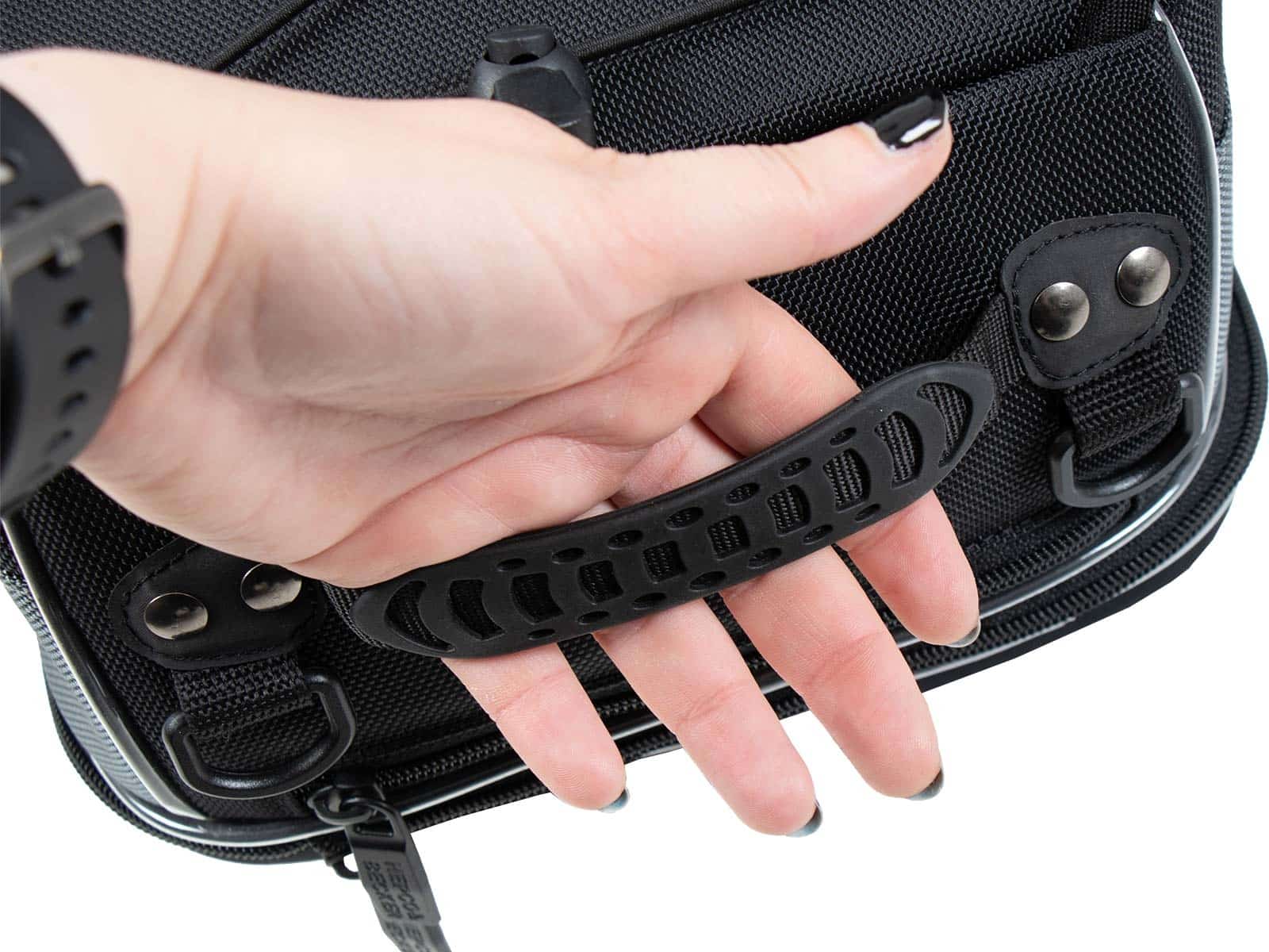 Rear bag Street black, universal belt attachment, Hepco & Becker