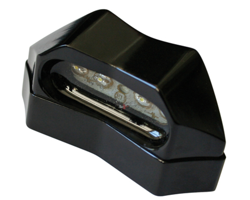 HIGHSIDER smart LED license plate light black (1pc)