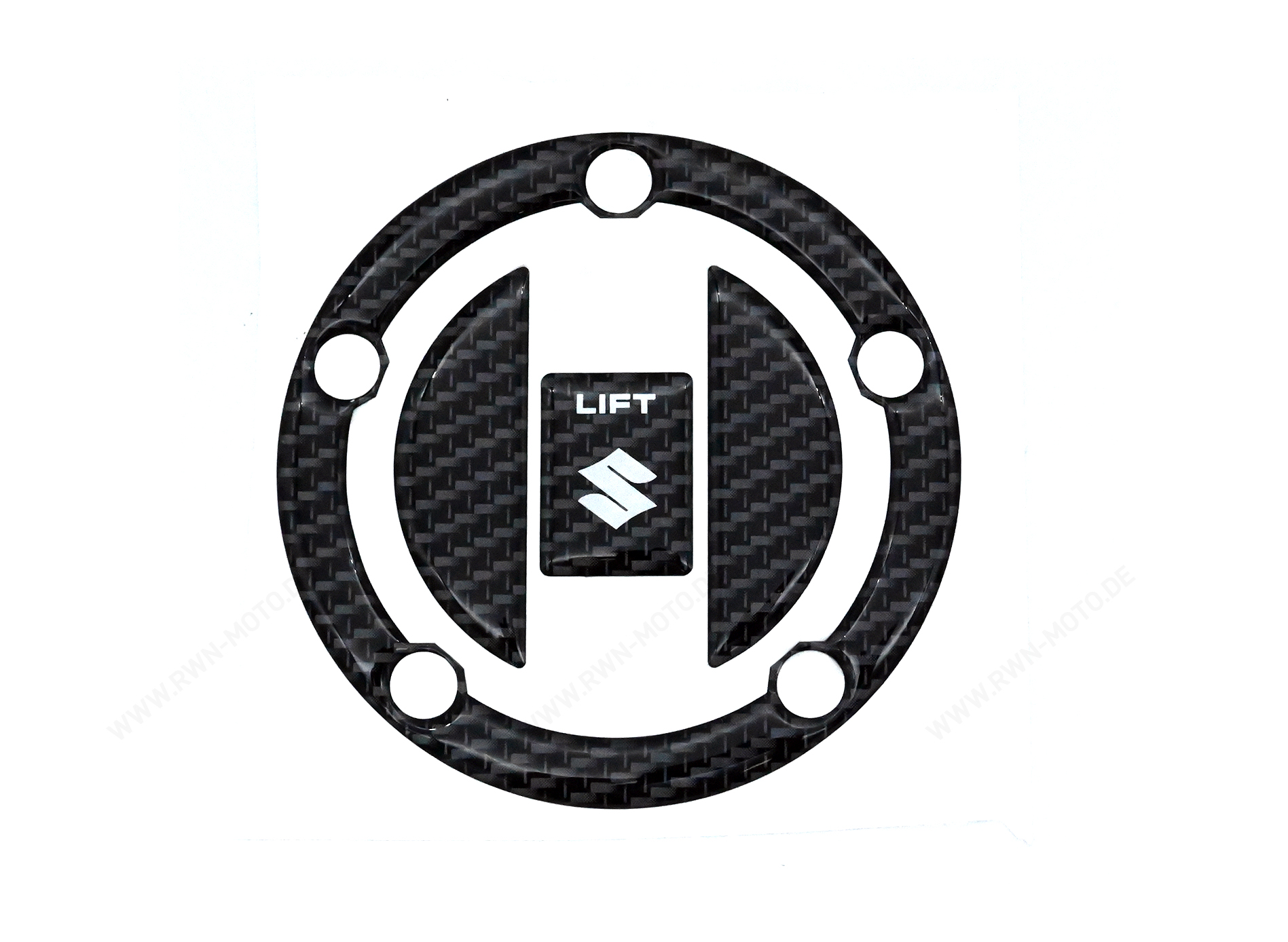 Gas cap protector, carbon look for Suzuki GSX-R1000 BJ. 2005 - 2006/ 2007-2008/ 2009-2011/ 2012-2016