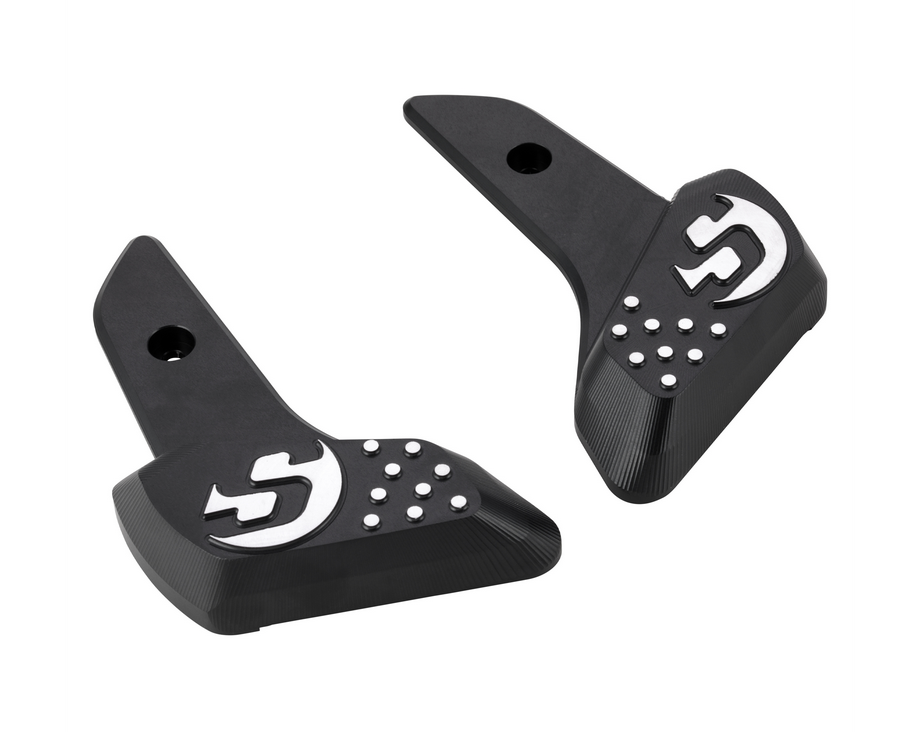 Footrests right and left for Vespa Primavera /Sprint 50-150ccm 2T/4T AC, black matt