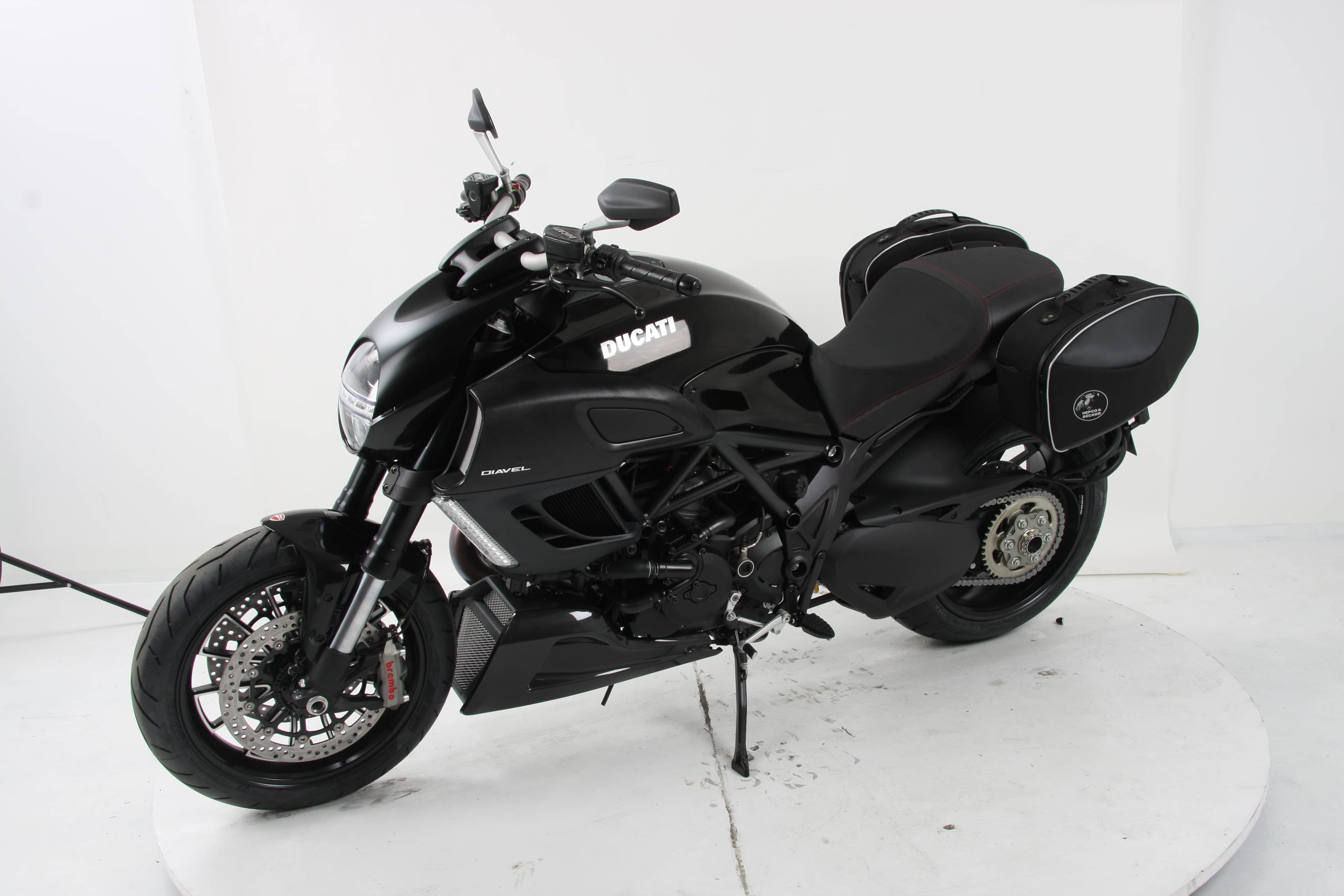 C-Bow side carrier black for Ducati Diavel 1200 (11-18) Hepco & Becker