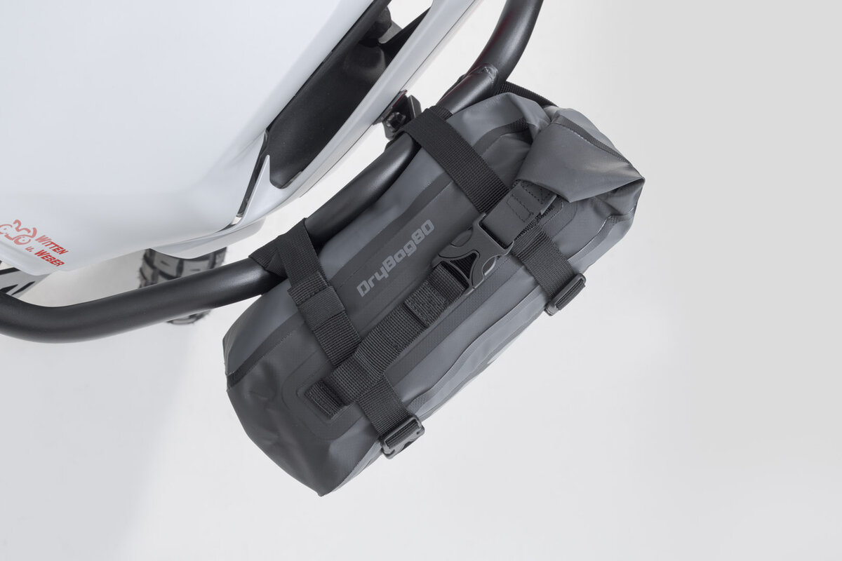 SW-Motech Drybag 80 rear bag for Honda GB 350 S (25-), black / gray - SW Motech