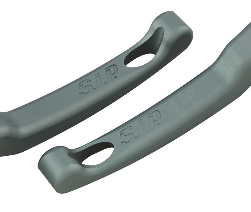 Sport lever set brake Shorty for Vespa, right and left, gray matt