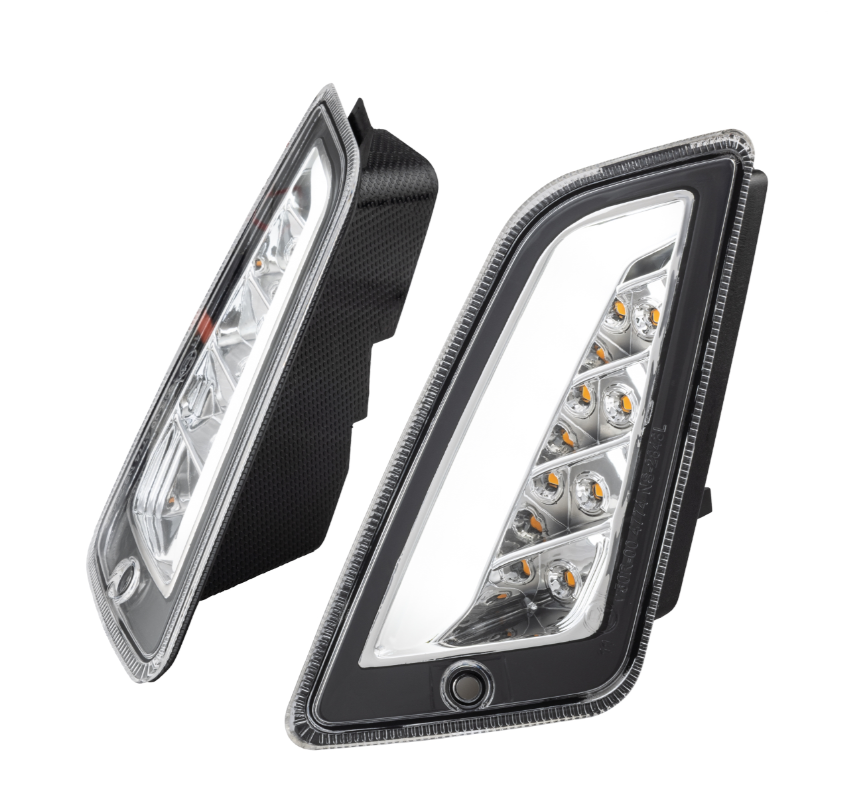 Turn signal kit front & rear for Vespa GTS/GTS Super/GTV 125-300cc, clear