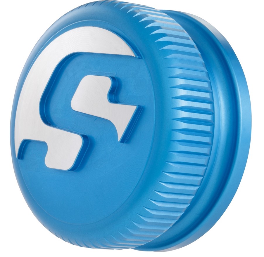 Gas cap for Vespa, blue matt
