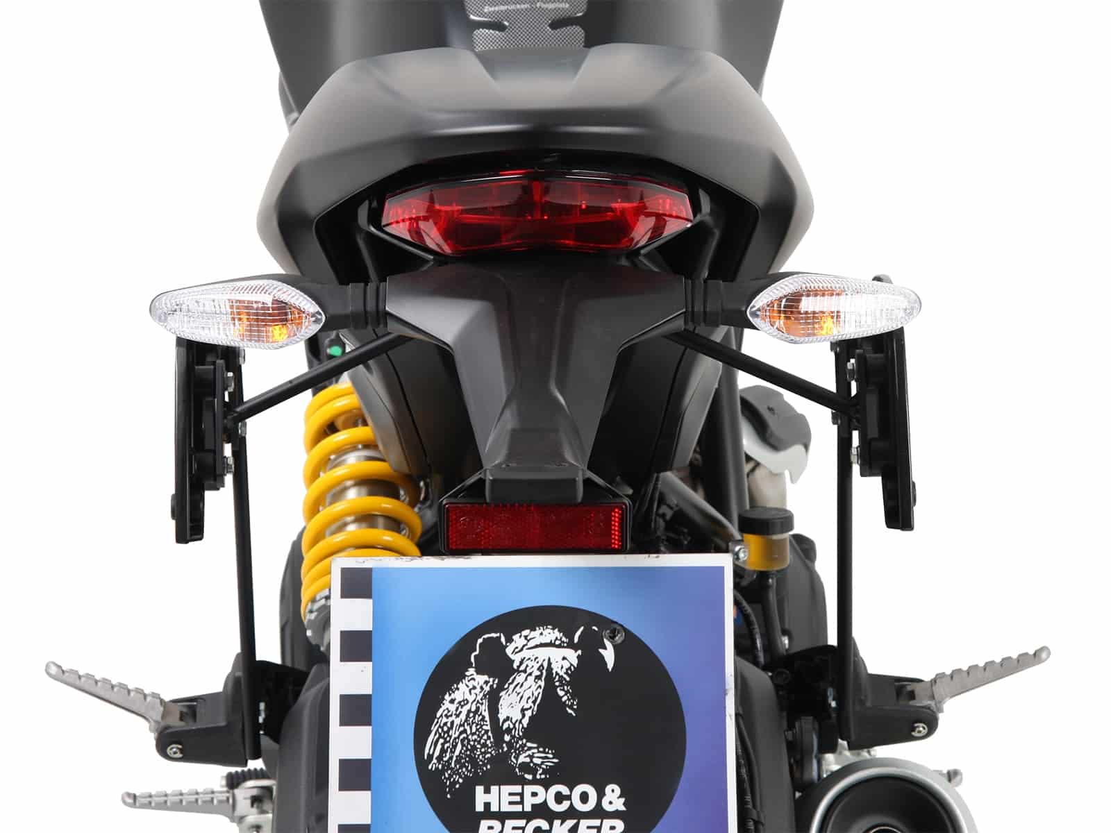 C-Bow side carrier black for Ducati Monster 797 (17-20) Hepco & Becker