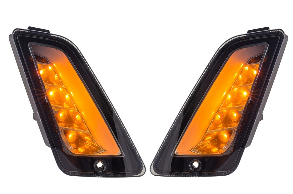 Turn signal kit front left/right for Vespa GTS/GTS Super/GTV/GT 60/GT/GT L ('03-'13), tinted