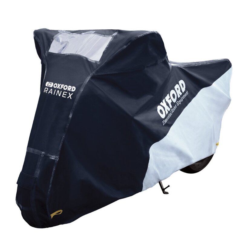 Oxford Outdoor Cover Rainex Black/Silver - Motorcycle / Scooter - M