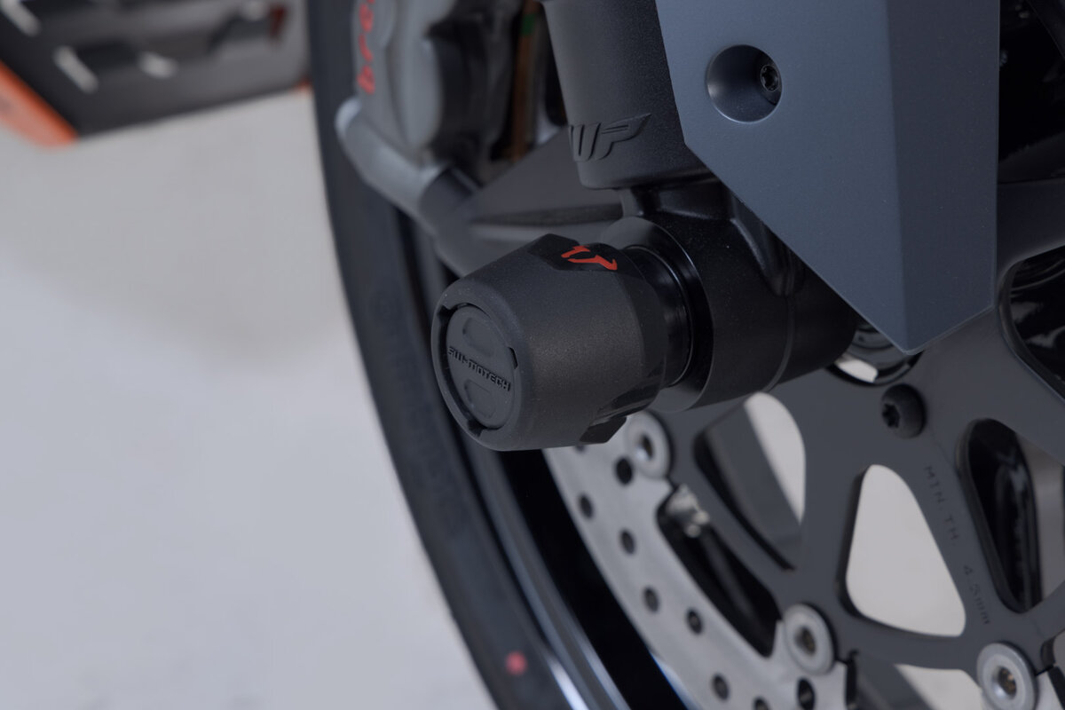 SW-Motech Crash pad kit for front axle black for KTM models - SW Motech