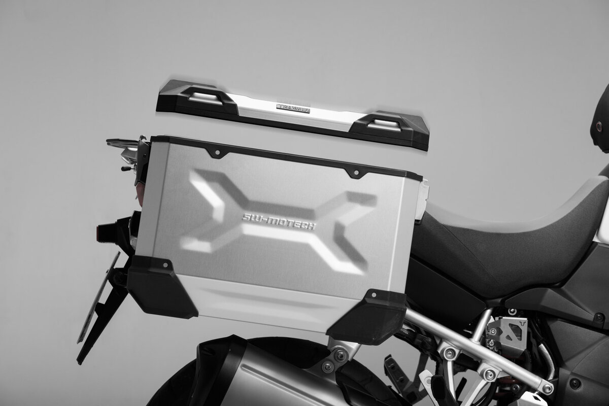 SW-Motech TRAX ADV M aluminum case 37L silver, left for Honda XL 750 Transalp (23-) SW Motech