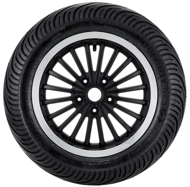 Complete rear wheel 130/70-12 62S TL for Vespa GTS/GTS Super/GTV/GT 60/GT/GT L