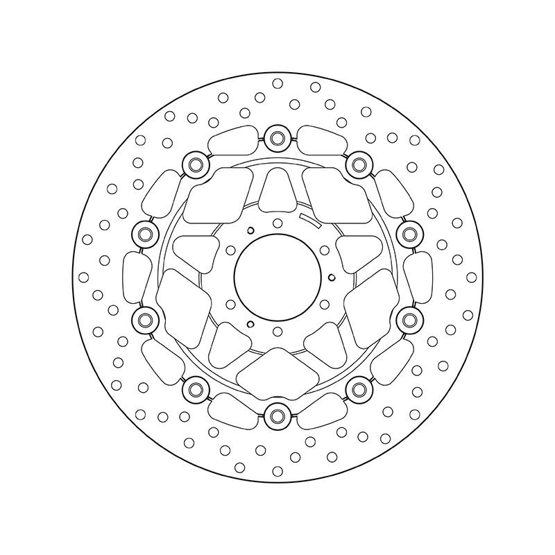 BREMBO Oro series round floating brake disk