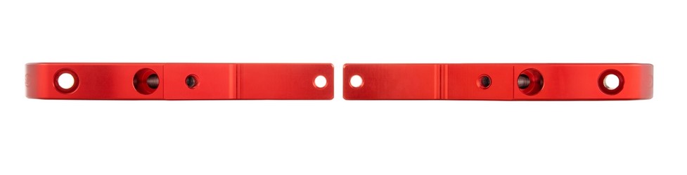 Footrest adapter pillion for Vespa GTS/GTS Super/GTV/GT 60/GT/GT L 125-300cc, red