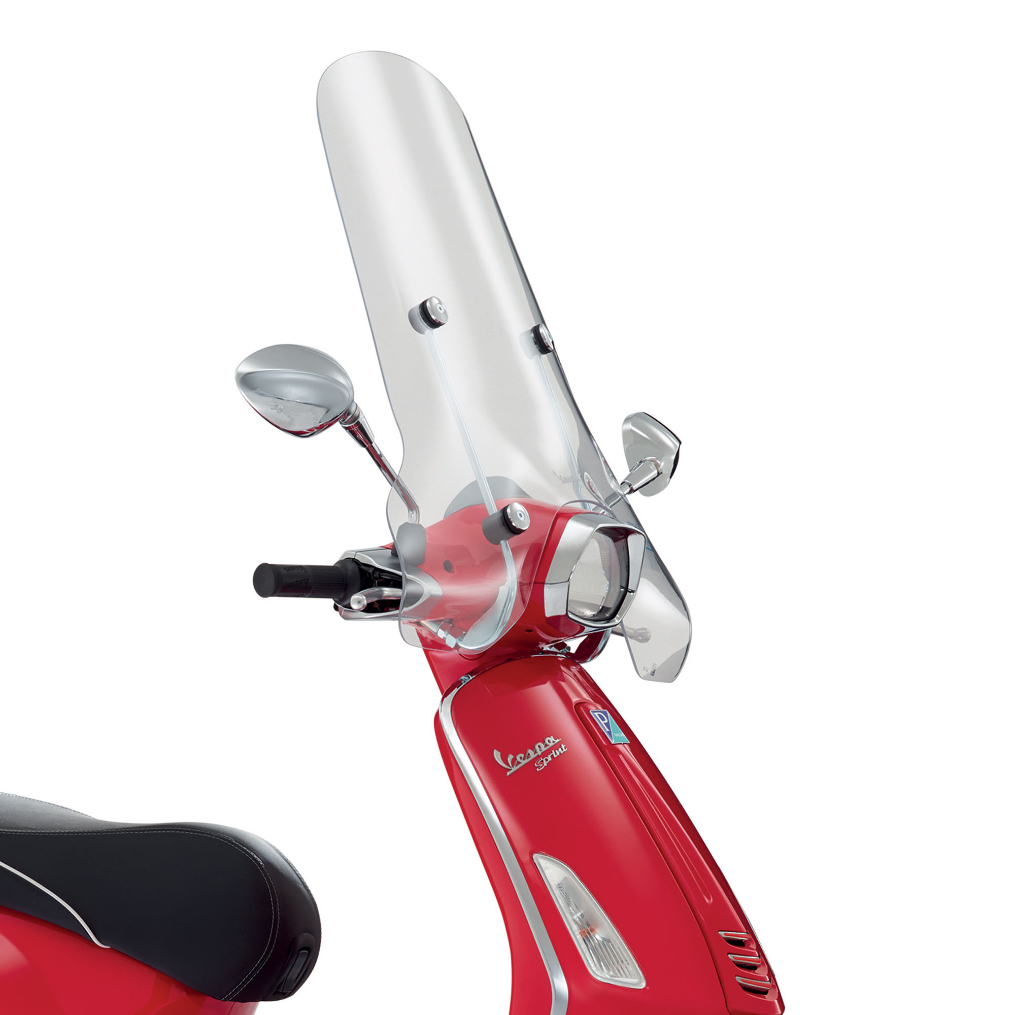 Original high windshield with holder clear Vespa Sprint (-23)