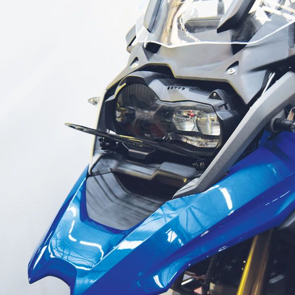 Headlight protection grille for BMW R 1200 GS LC /Rallye, R 1250 GS, black