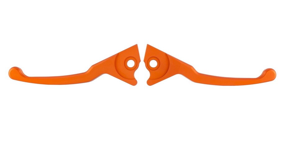 Sport lever set brake Shorty for Vespa, right and left, orange matt