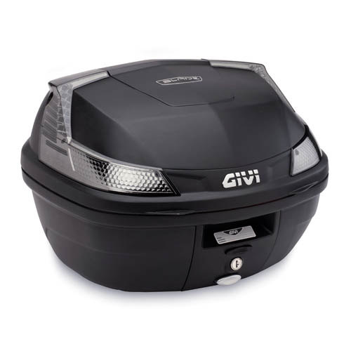 B37 BLADE TECH MONOLOCK top case black with plate and transparent reflectors Givi