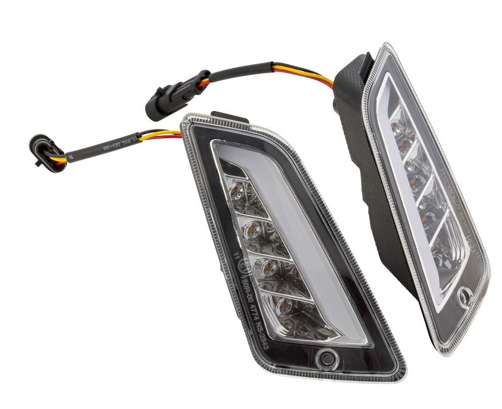 Turn signal kit front left/right for Vespa GTS/GTS Super/GTV/GT 60/GT/GT L ('03-'13), clear