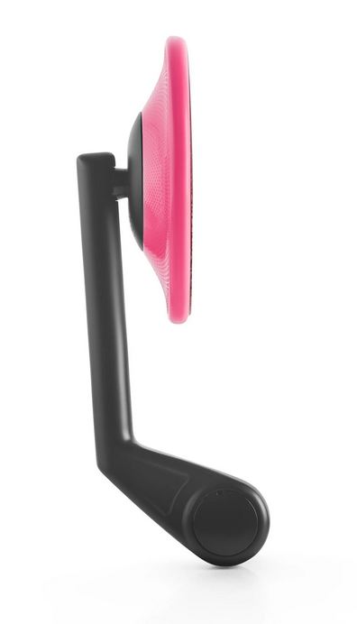 Handlebar end mirror RIZOMA E-POP left or right for Vespa, black/pink