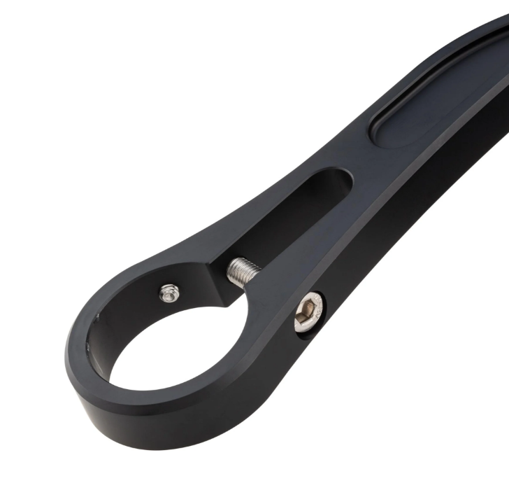 Handlebar end mirror for Vespa, left or right, round, black matt