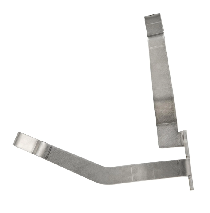 Holder fender 2.0 Garelli for Vespa PX 80-200cc, brushed stainless steel