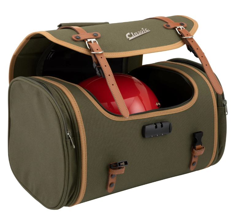Bag "Classic" large for Vespa, canvas, olive