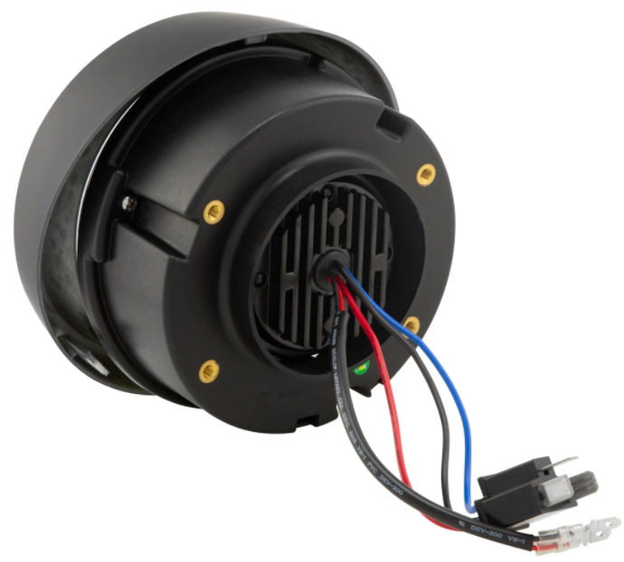Headlight LED for Vespa Primavera 50-150ccm 2T/4T (-'18), black matt