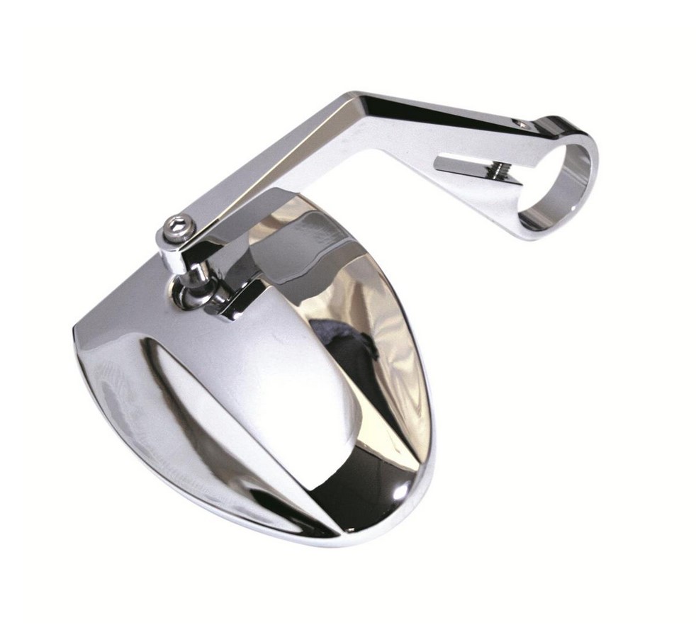 Handlebar end mirror FERRARA 2 for Vespa, left or right, chrome